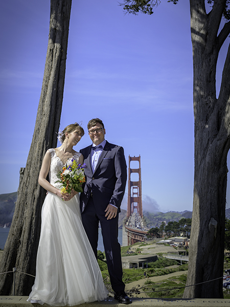 am liebsten auf deutsch und für wenig geld in san francisco an der golden gate bridge heiraten