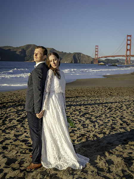 am liebsten bei der golden gate bridge an einem strand in san francisco heiraten