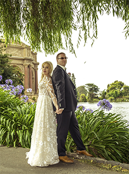 feine und elegante hochzeit auf deutsch am palace of fine arts in san francisco mit einmaligen Hochzeitsfotos